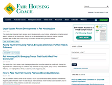 Tablet Screenshot of fairhousingcoach.com
